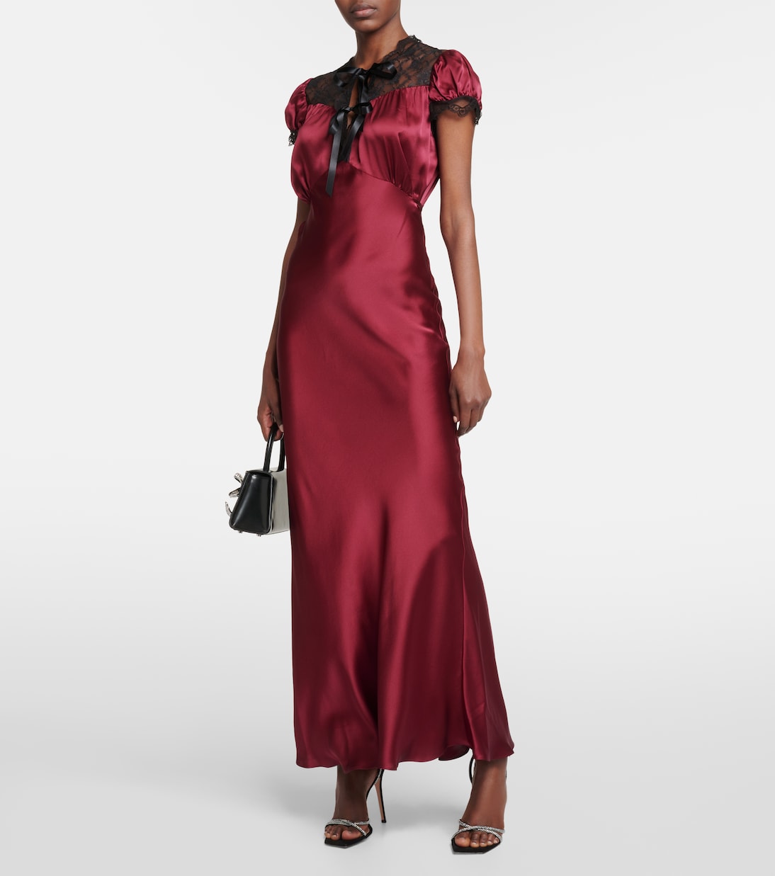 Maxikleid aus Seidensatin | Rodarte