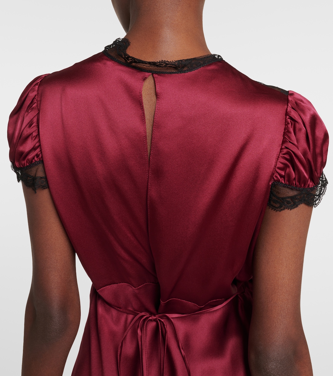 Maxikleid aus Seidensatin | Rodarte
