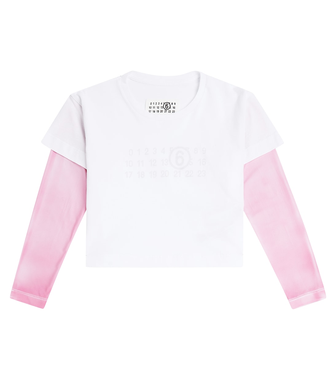 Top in jersey di cotone con logo | MM6 Maison Margiela Kids