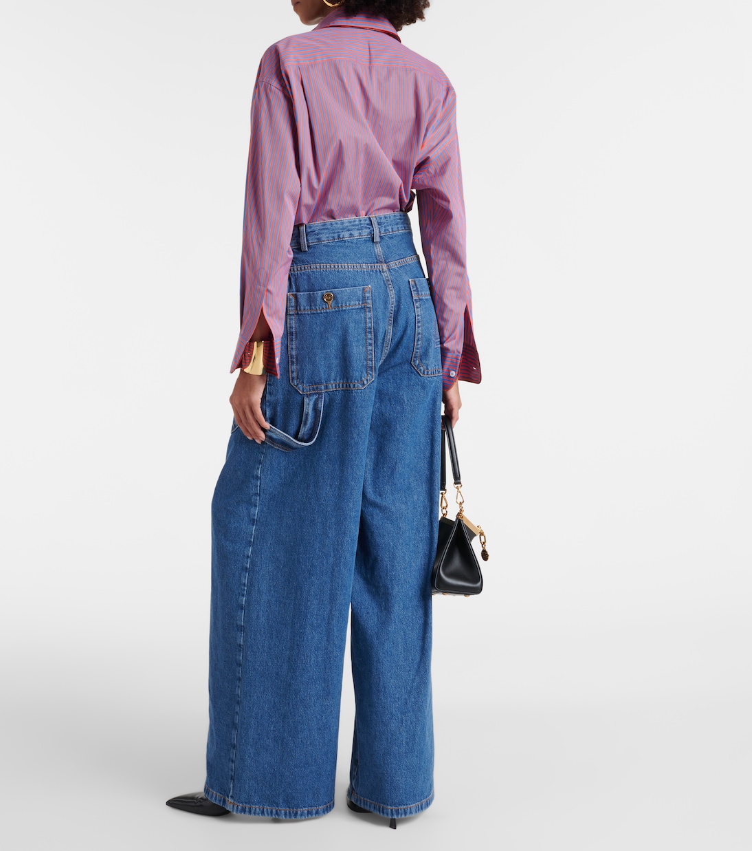 Jeans anchos de tiro alto | Etro