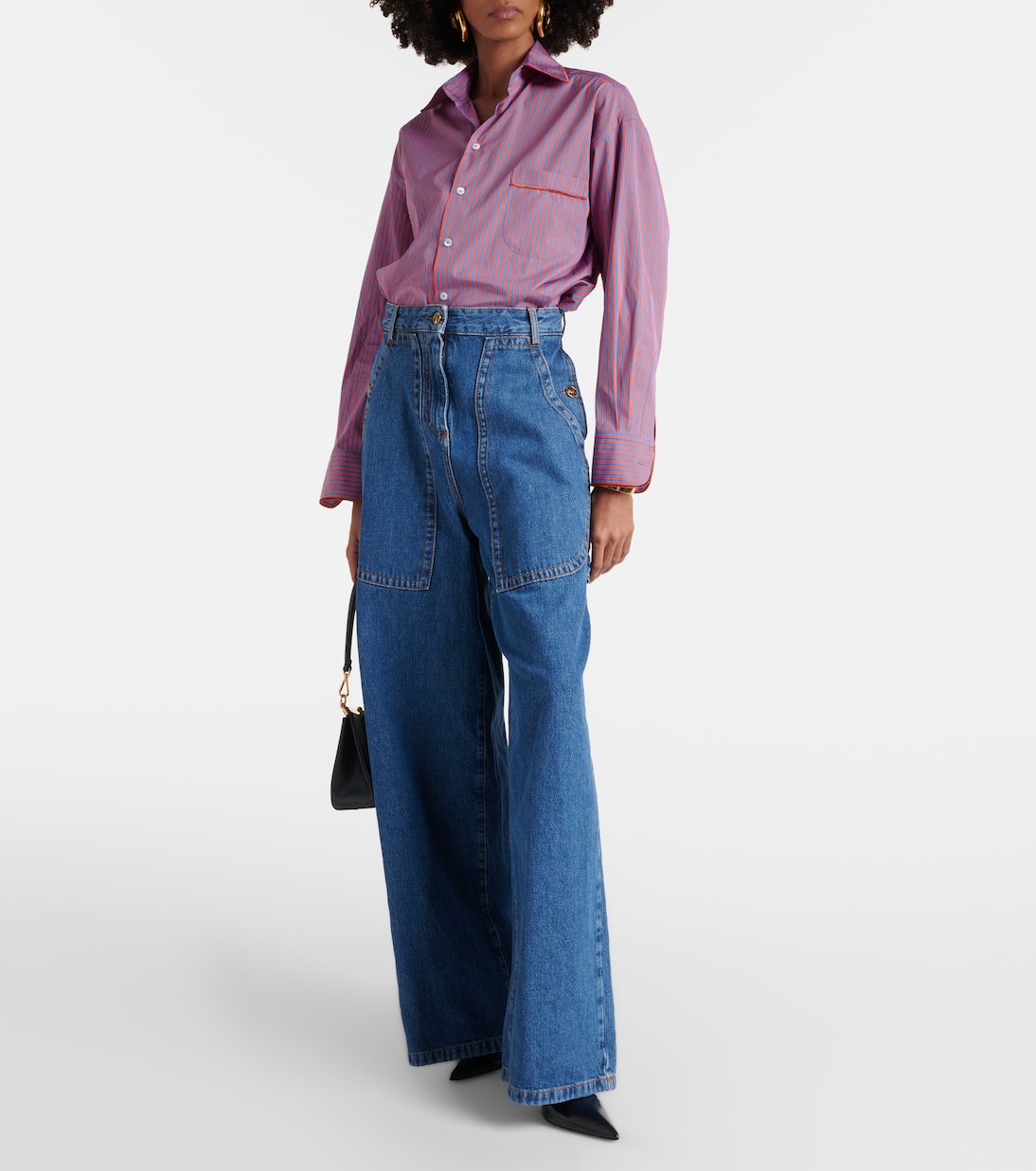 Jeans anchos de tiro alto | Etro