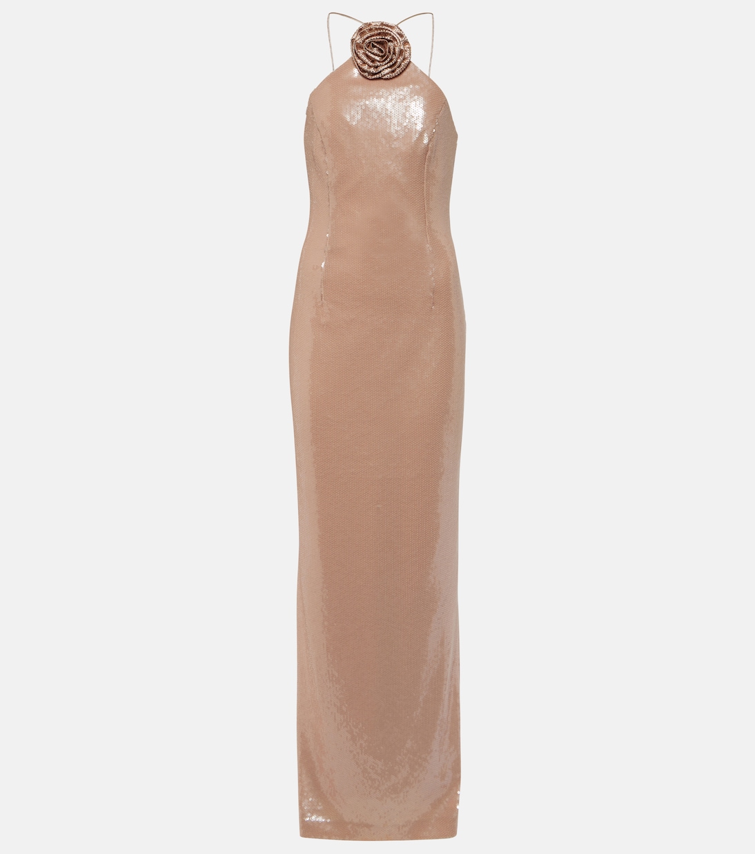 Robe longue Paige à sequins et à fleurs | Rebecca Vallance