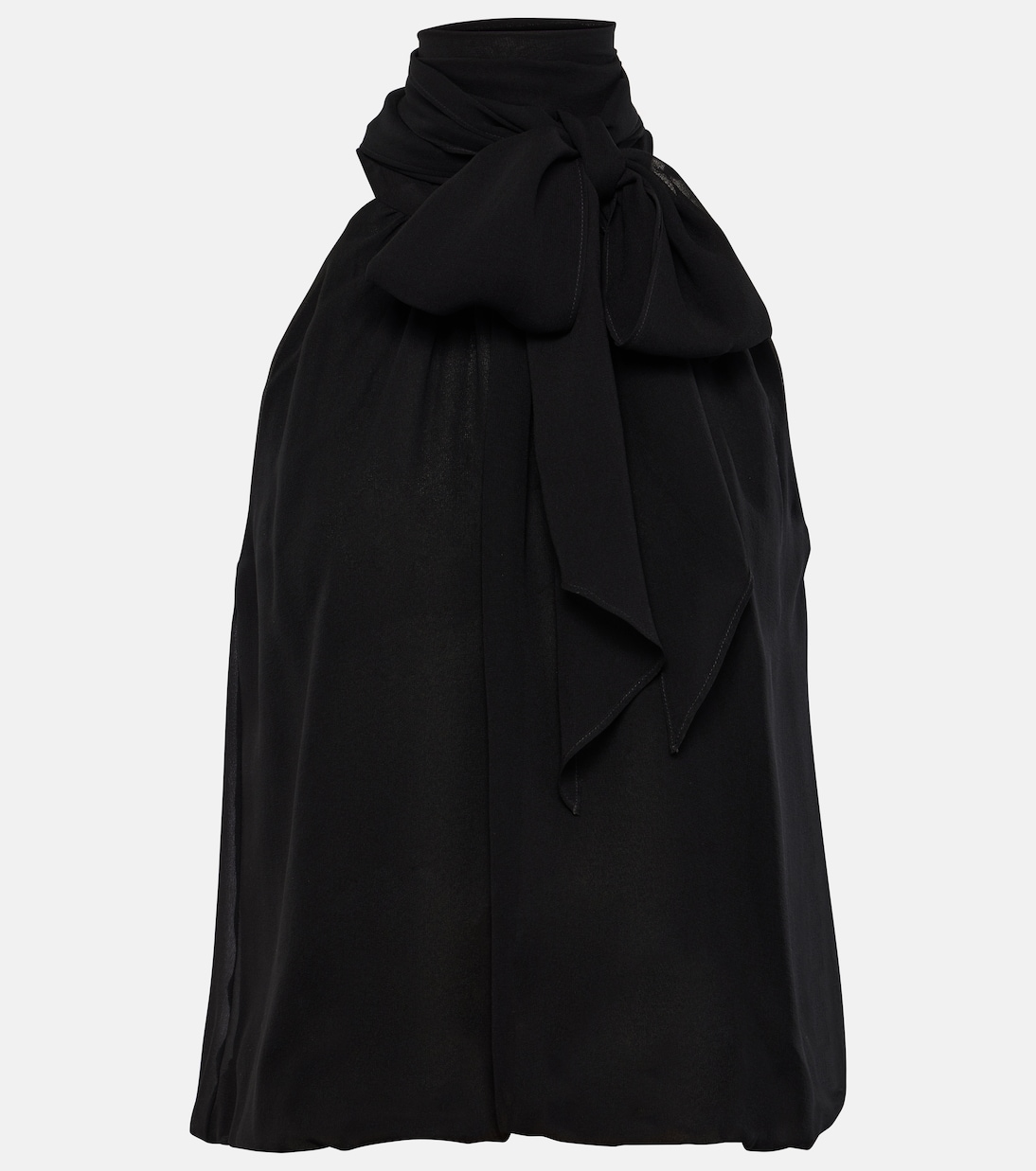 Top Fiore de seda con cuello halter | Max Mara