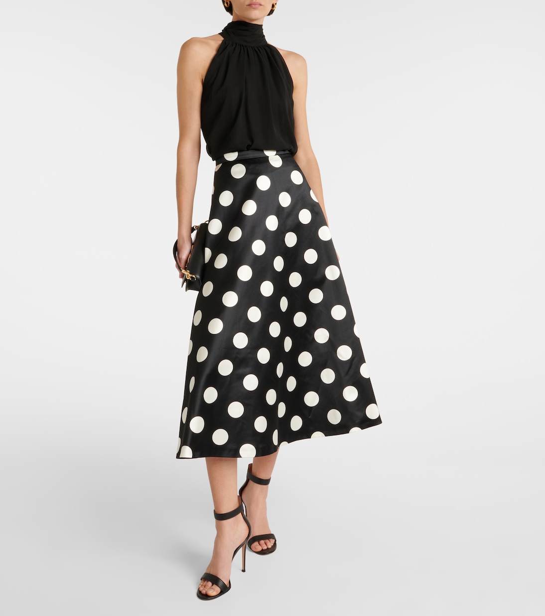 Top Fiore de seda con cuello halter | Max Mara