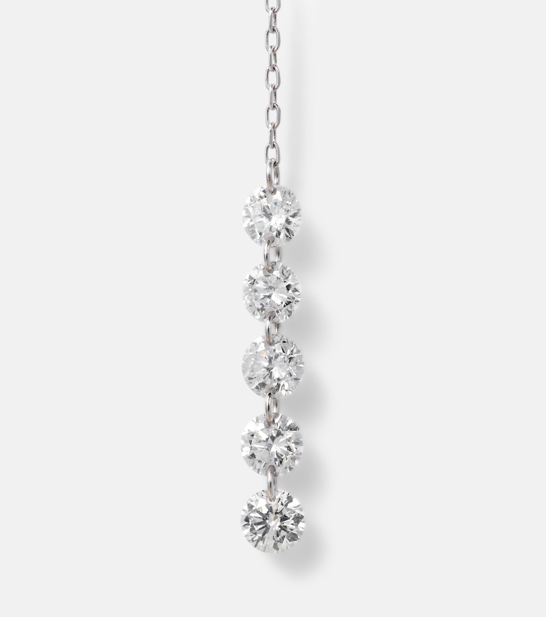 Boucles d'oreilles Danaé en or blanc 18 ct et diamants | Persée