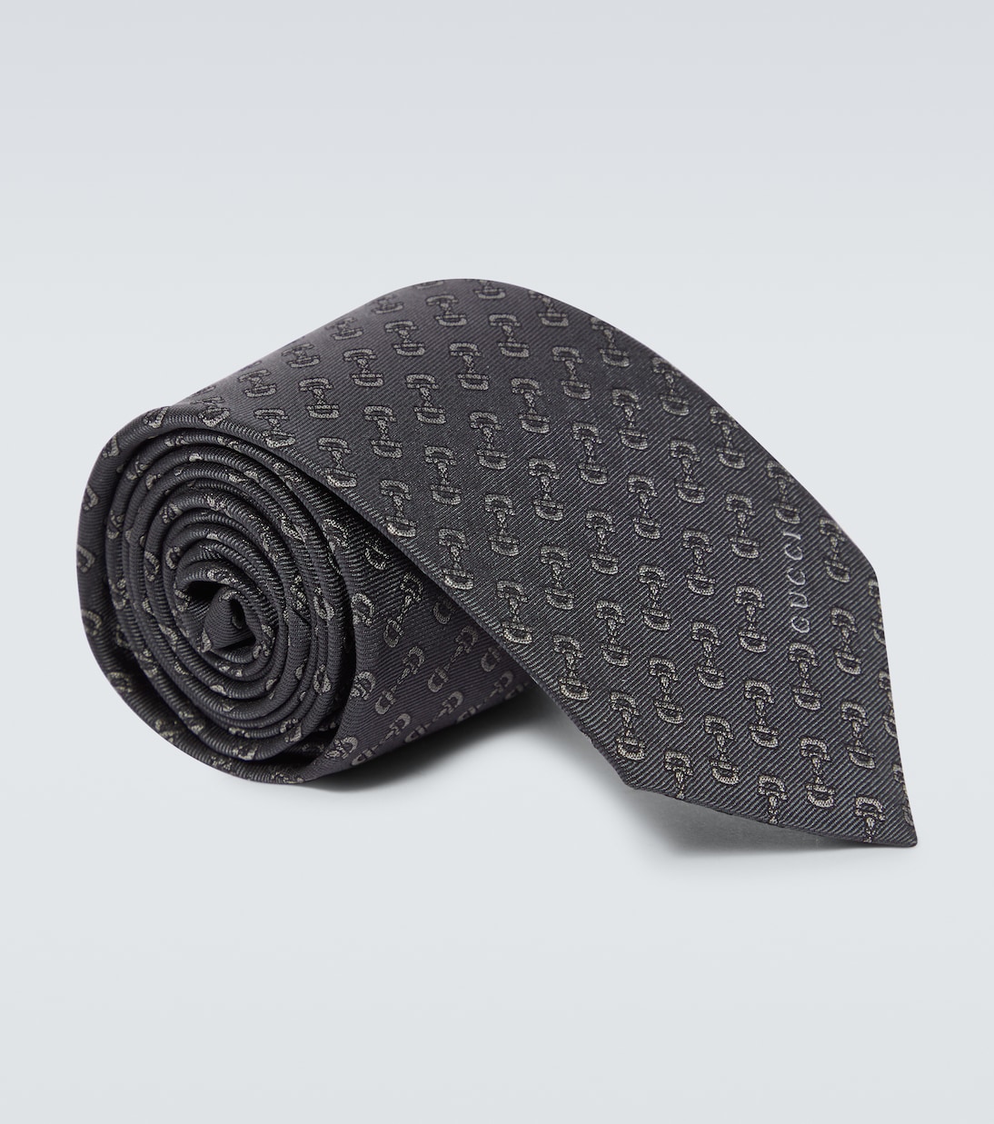 Krawatte Horsebit aus Seiden-Jacquard | Gucci
