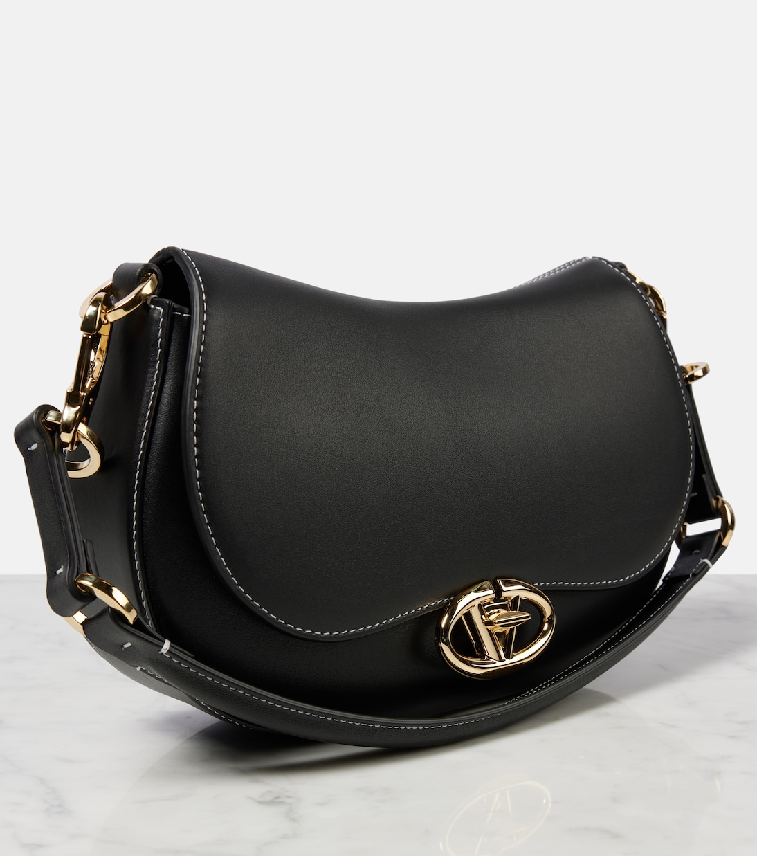 Schultertasche VLogo Medium aus Leder | Valentino Garavani