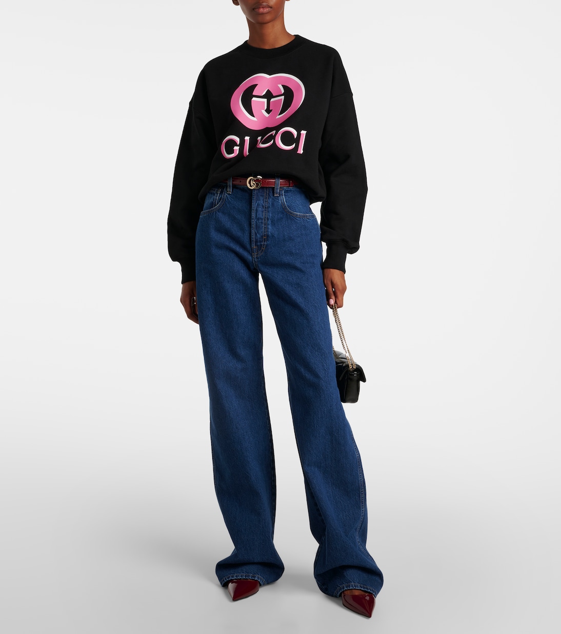 Felpa in cotone con logo | Gucci