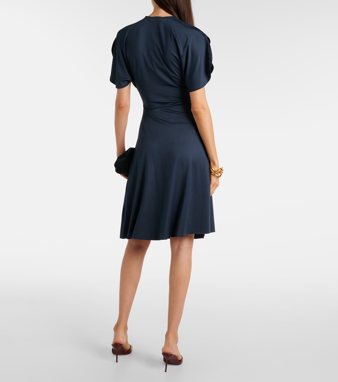 Gathered midi dress | Victoria Beckham