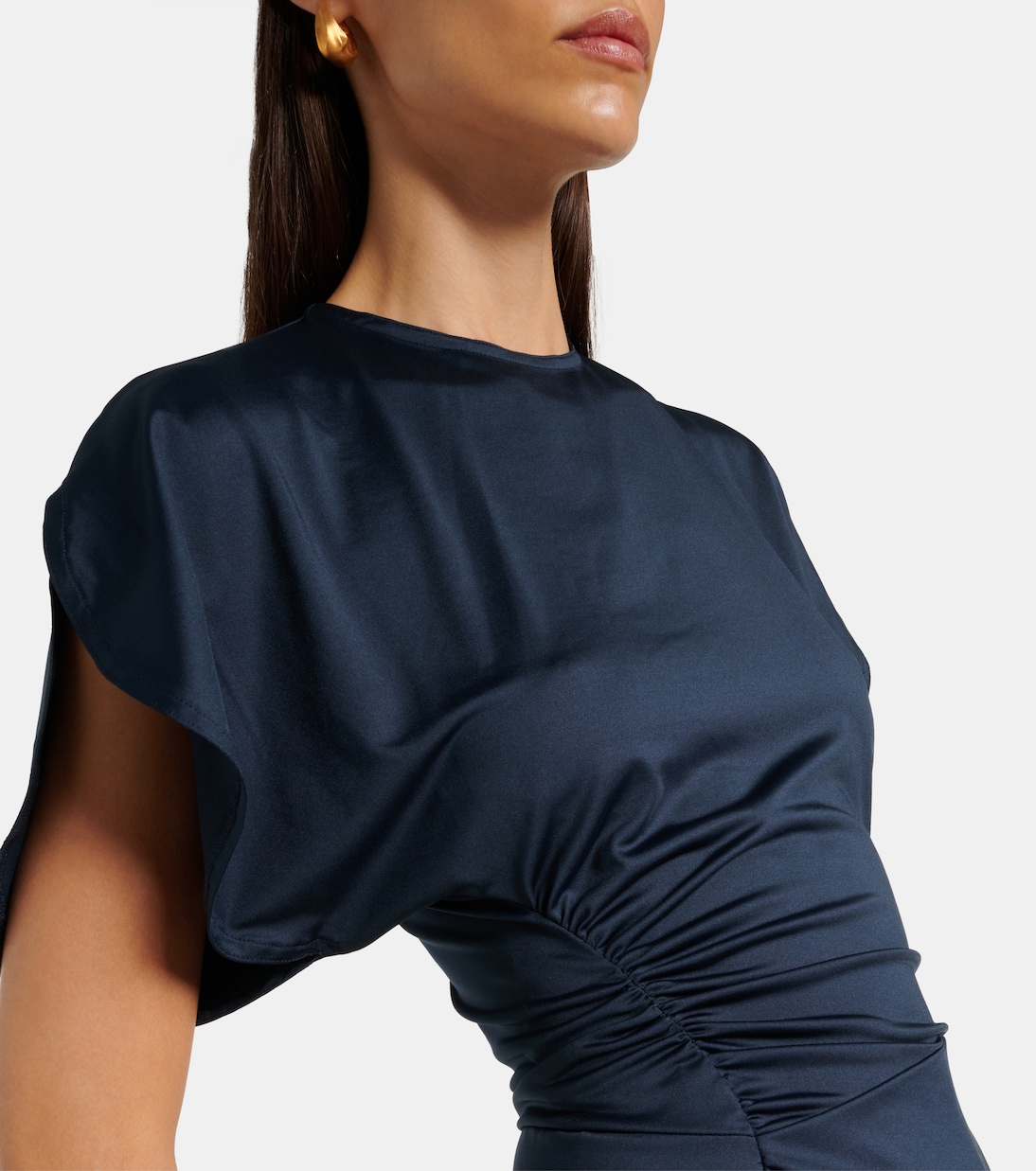 Gathered midi dress | Victoria Beckham