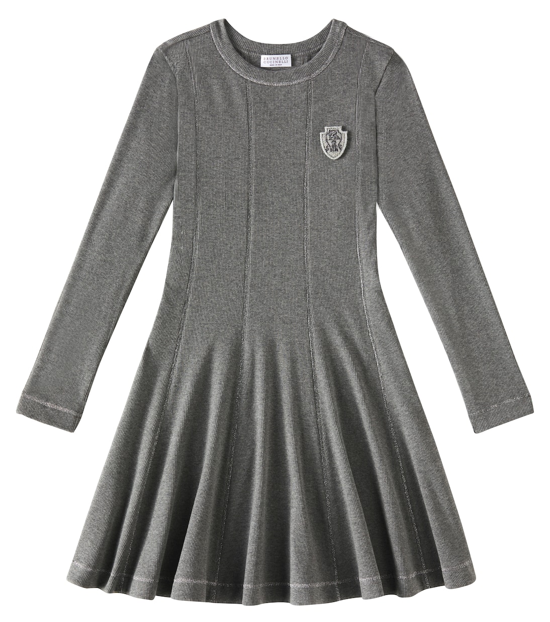 Abito in misto cashmere e cotone | Brunello Cucinelli Kids