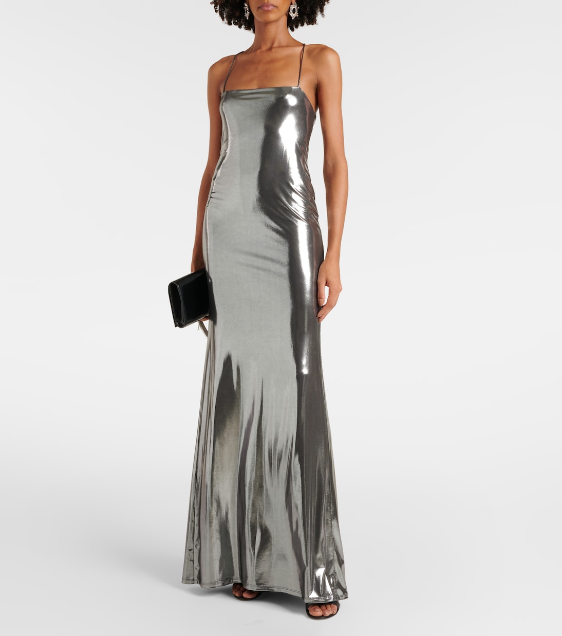 Metallic jersey gown | The Sei