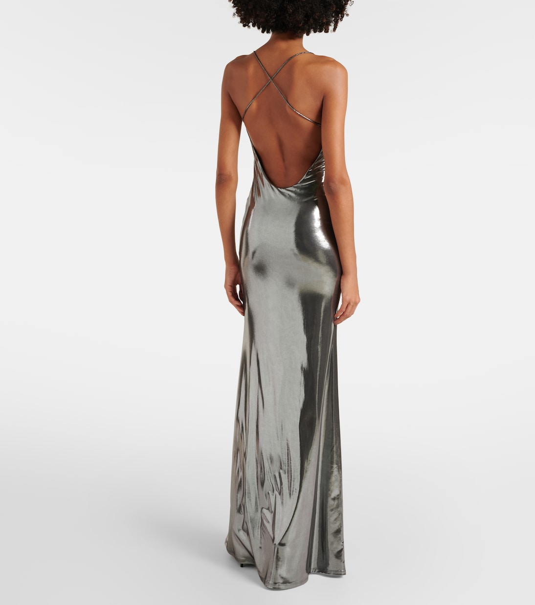 Metallic jersey gown | The Sei