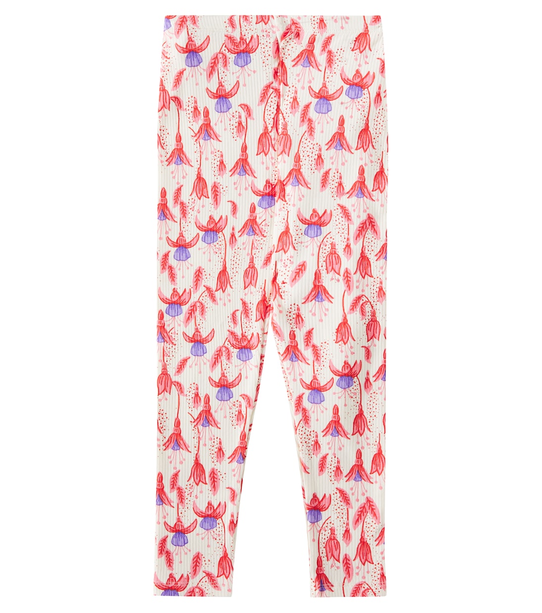 Fuchsia cotton-blend leggings | Mini Rodini