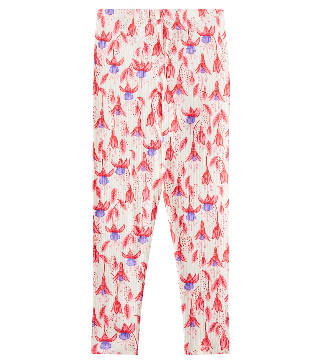 Fuchsia cotton-blend leggings | Mini Rodini