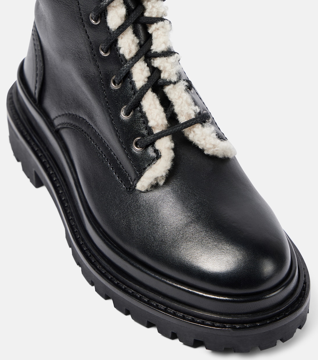 Schnürstiefel Ghiso-GD aus Leder mit Shearling | Isabel Marant