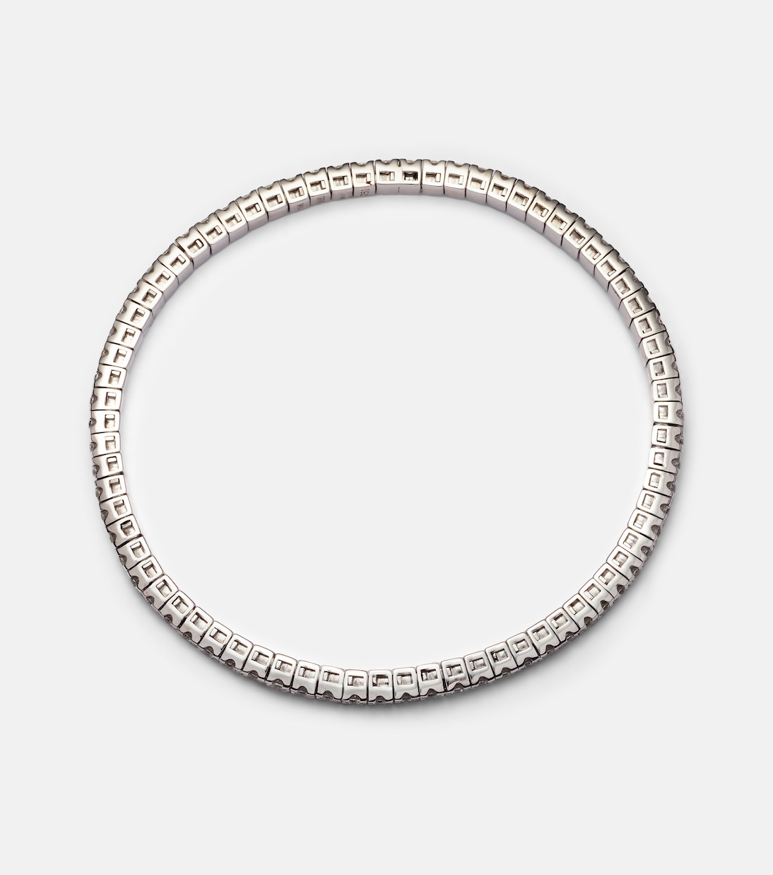 Bracciale tennis in oro bianco 18kt con diamanti, gioiello chic per giovani