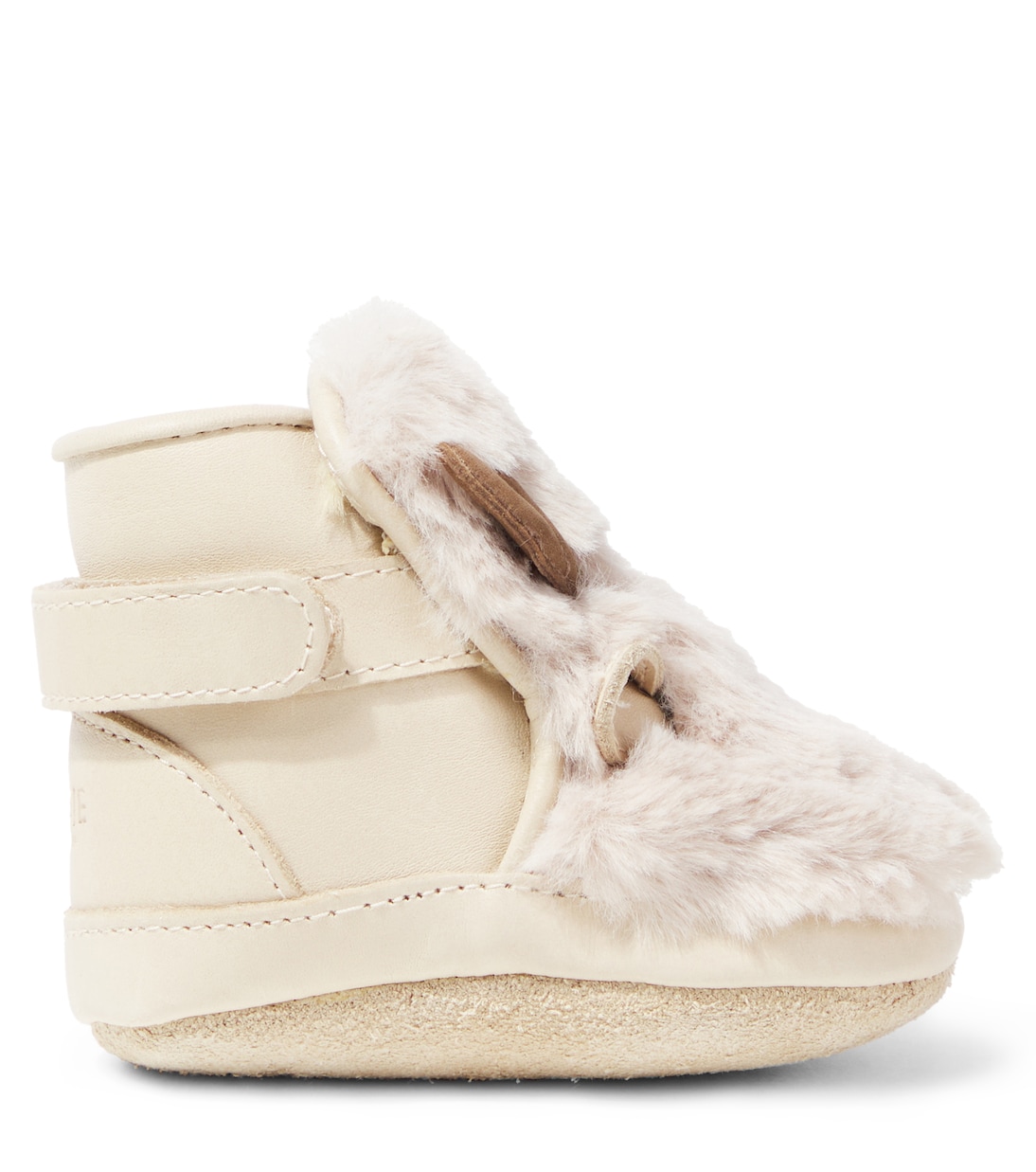 Richy leather and faux fur booties | Donsje