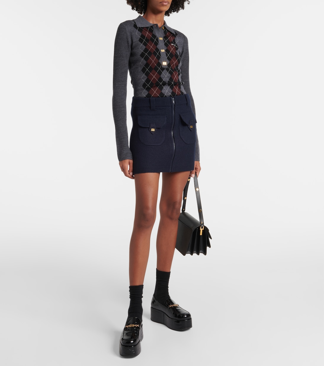 Minigonna in maglia di lana | Ganni