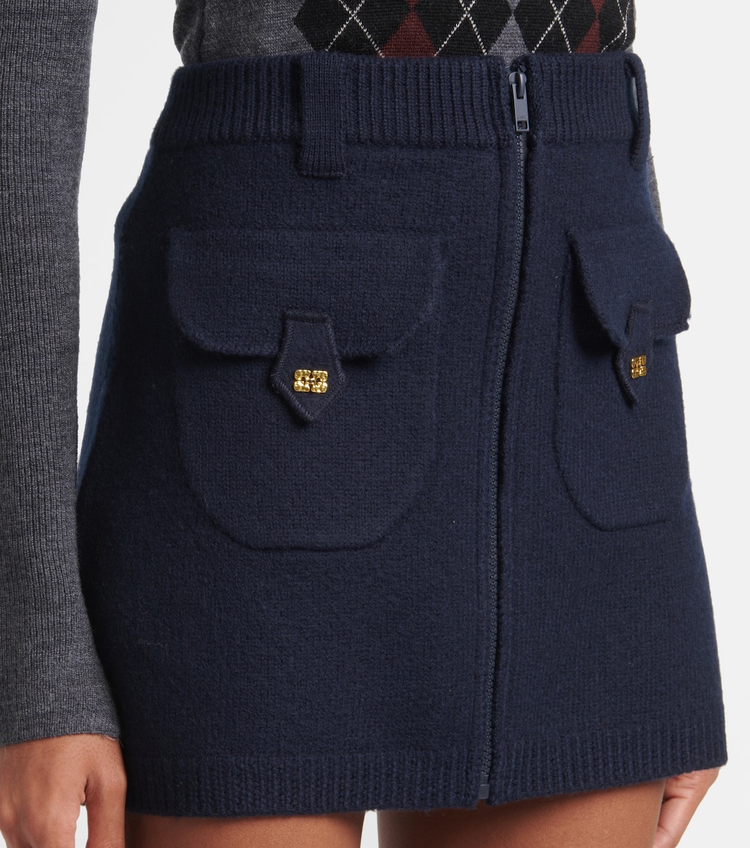Minigonna in maglia di lana | Ganni