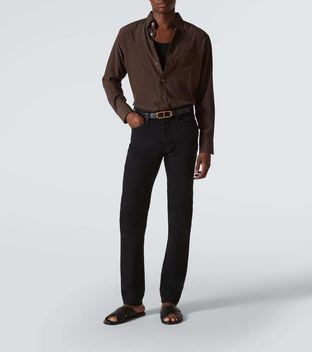 Sandalen Preston T aus Leder | Tom Ford