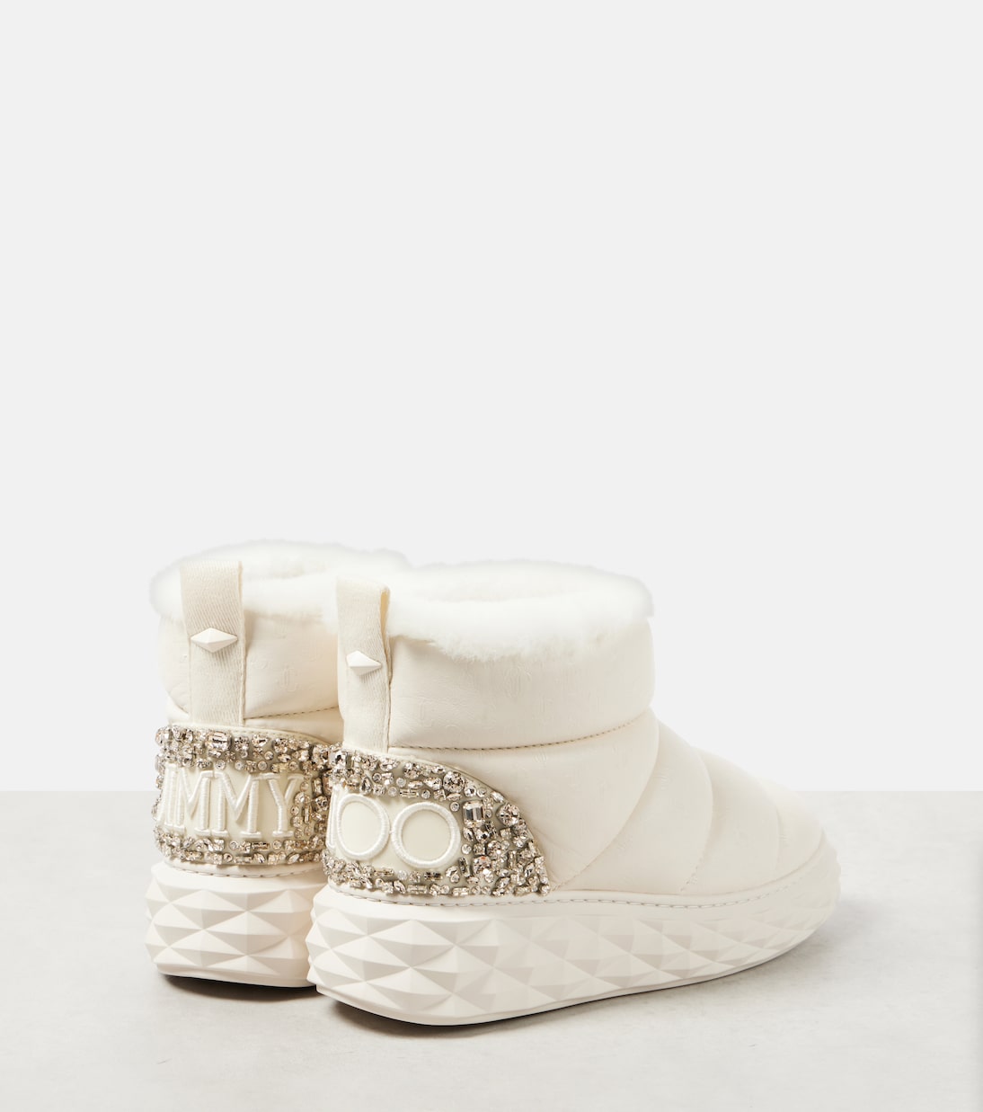 Botas de nieve Xan de piel con borrego | Jimmy Choo
