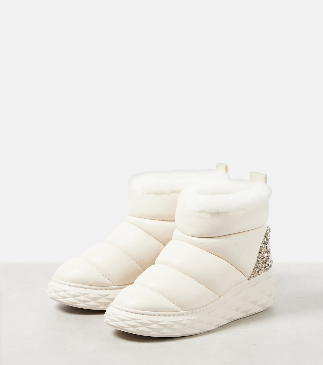 Botas de nieve Xan de piel con borrego | Jimmy Choo