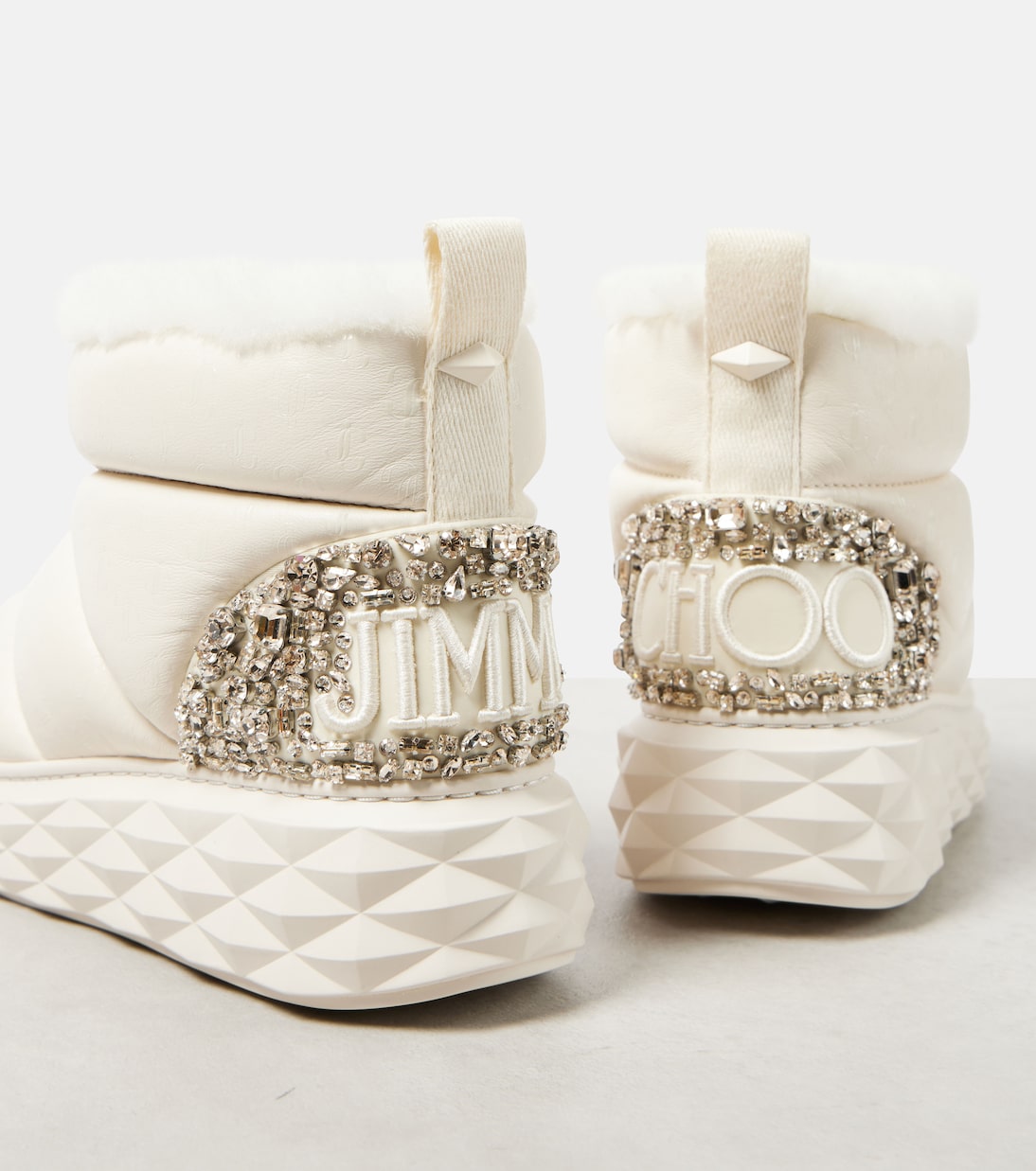 Botas de nieve Xan de piel con borrego | Jimmy Choo