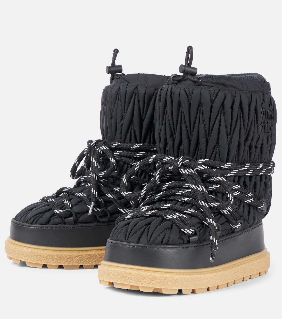Bottines après-ski à logo | Miu Miu