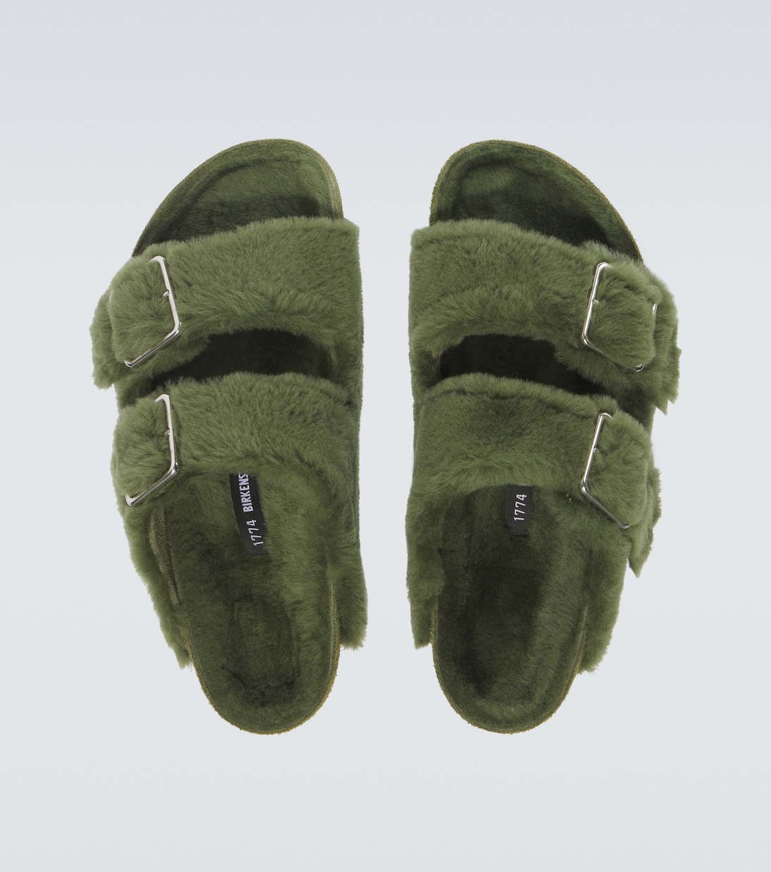 Arizona 1774 shearling-lined suede sandals | Birkenstock 1774