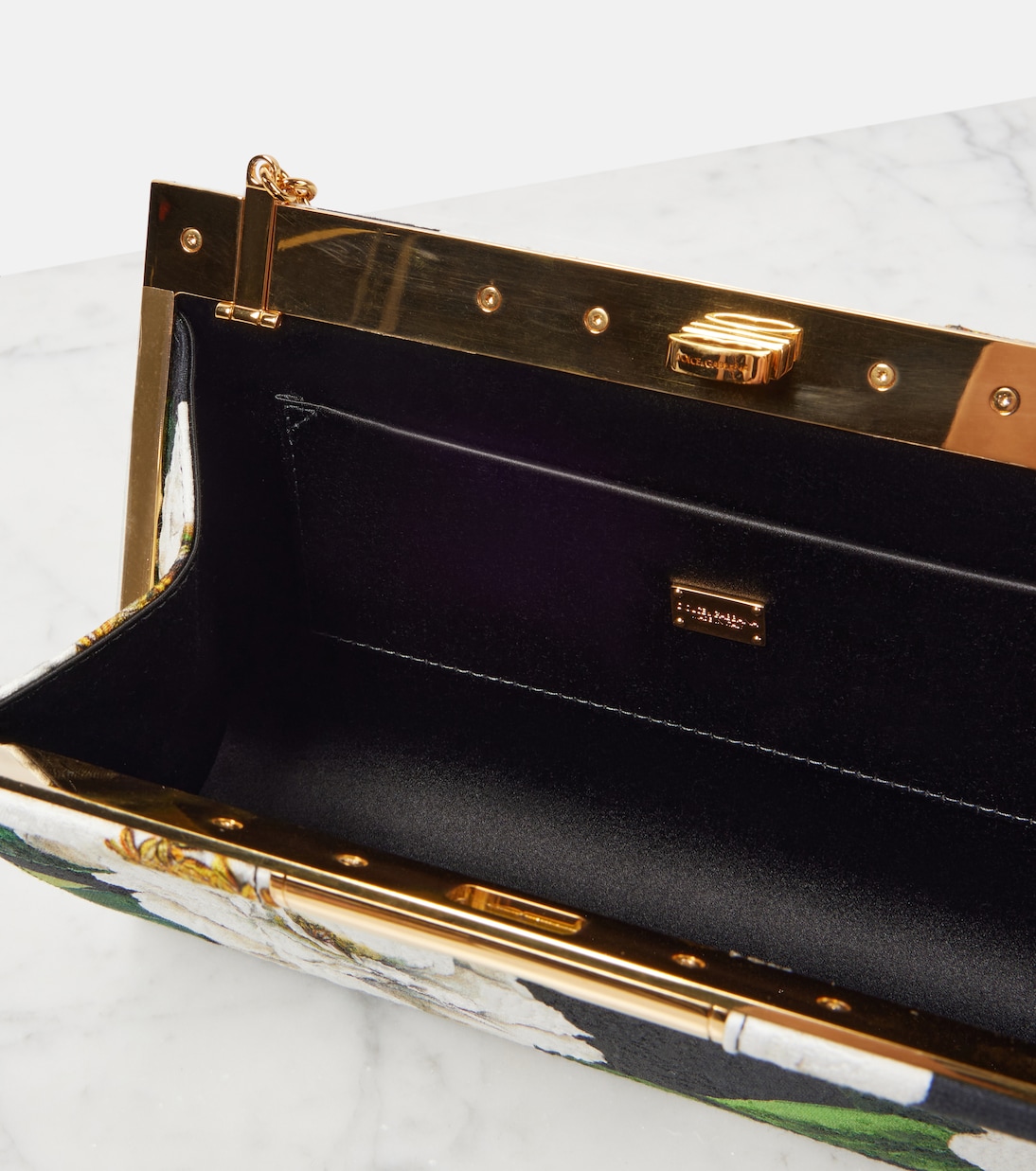 Clutch Marlene in broccato floreale | Dolce&Gabbana