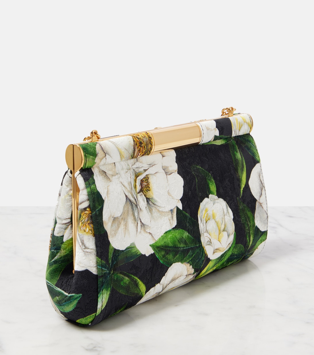 Clutch Marlene in broccato floreale | Dolce&Gabbana