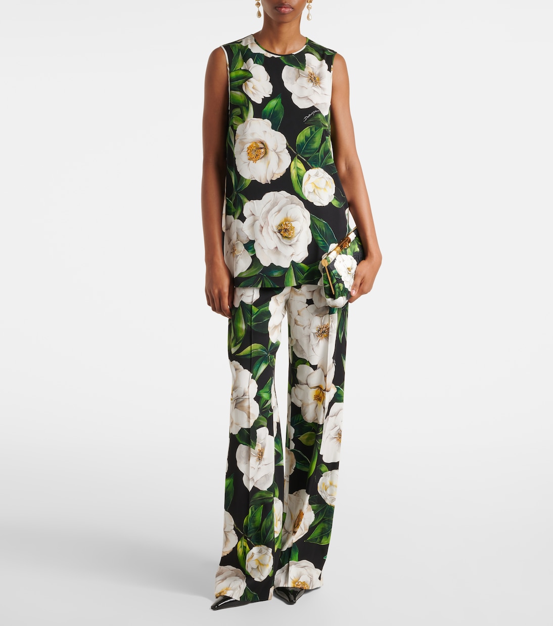 Clutch Marlene in broccato floreale | Dolce&Gabbana