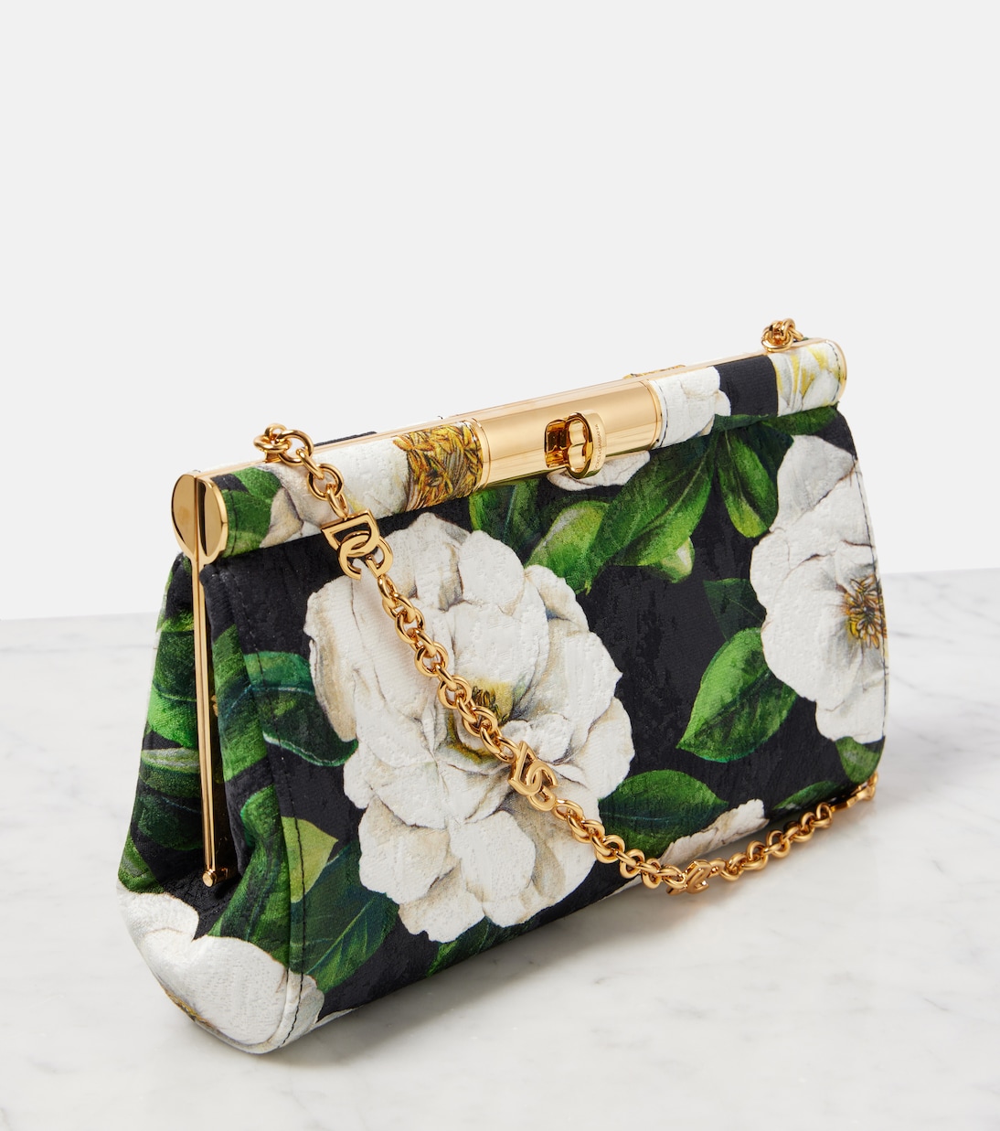 Clutch Marlene in broccato floreale | Dolce&Gabbana