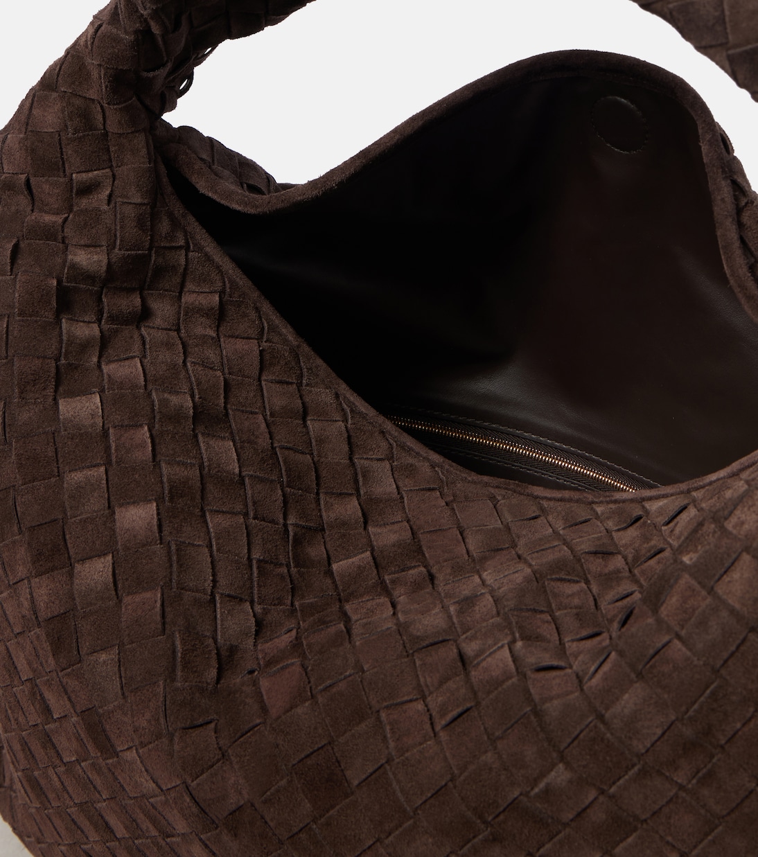 Sac Hop Large en daim Intrecciato | Bottega Veneta