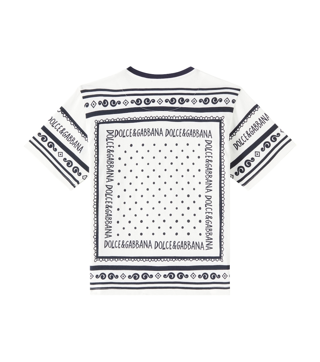 T-shirt in jersey di cotone con logo | Dolce&Gabbana Kids