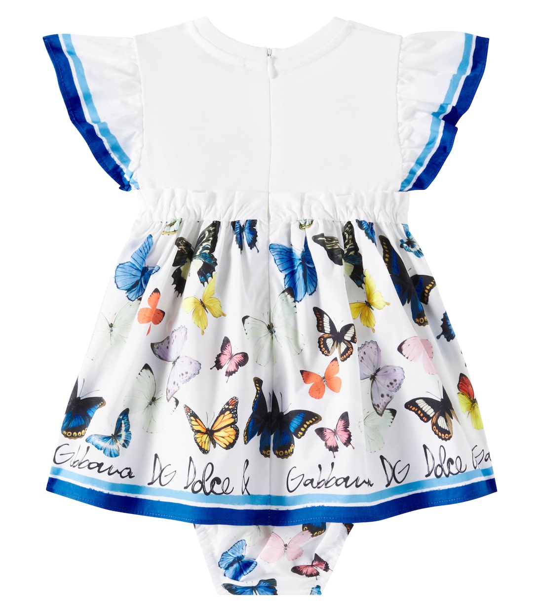 Baby Kleid aus Baumwollpopeline | Dolce&Gabbana Kids