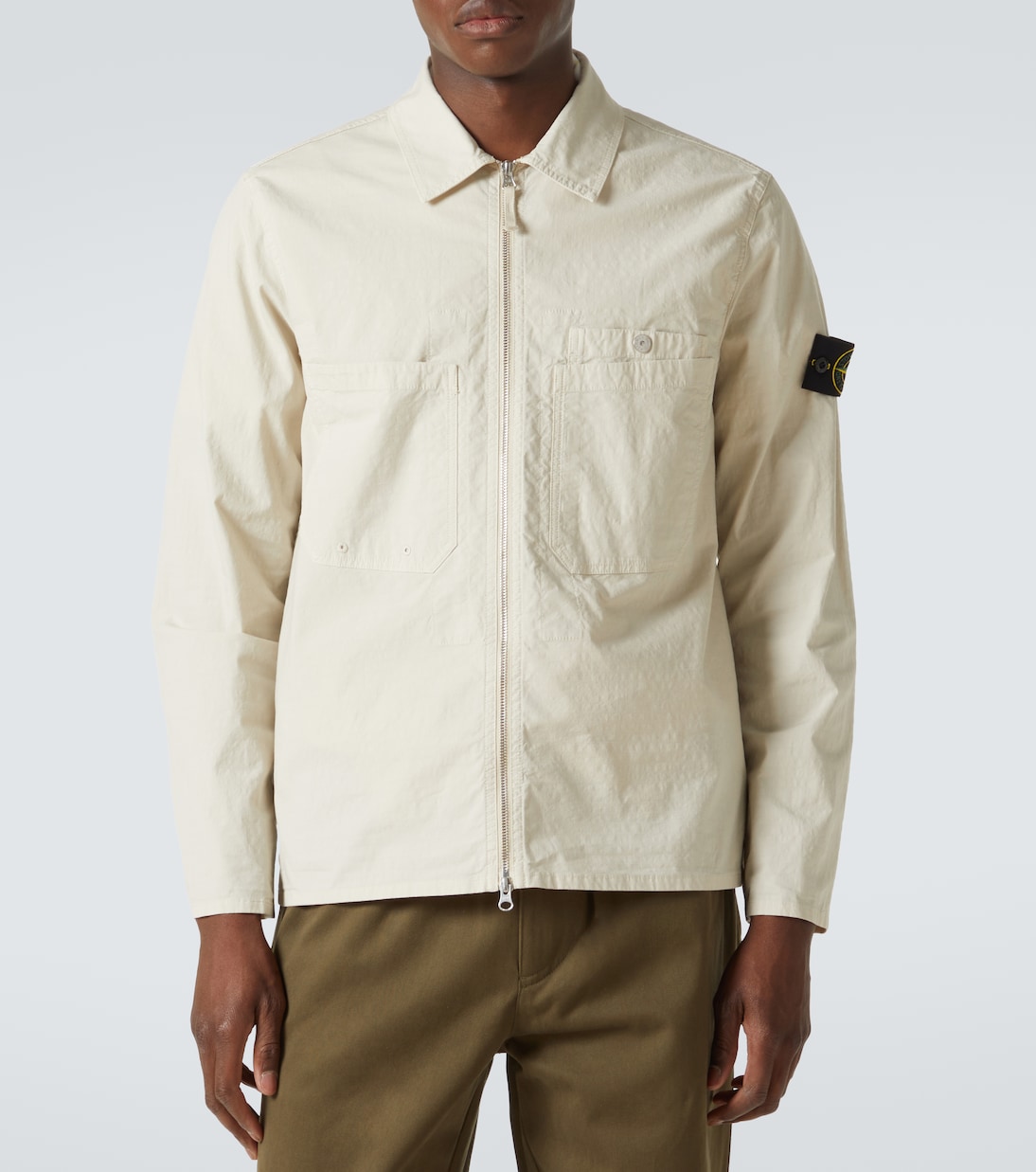 Hemdjacke aus einem Baumwollgemisch | Stone Island