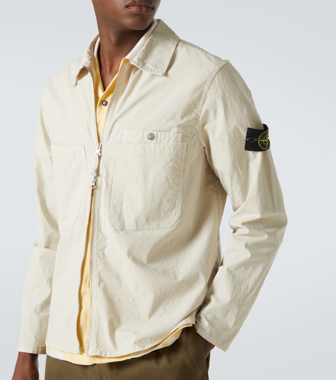 Hemdjacke aus einem Baumwollgemisch | Stone Island