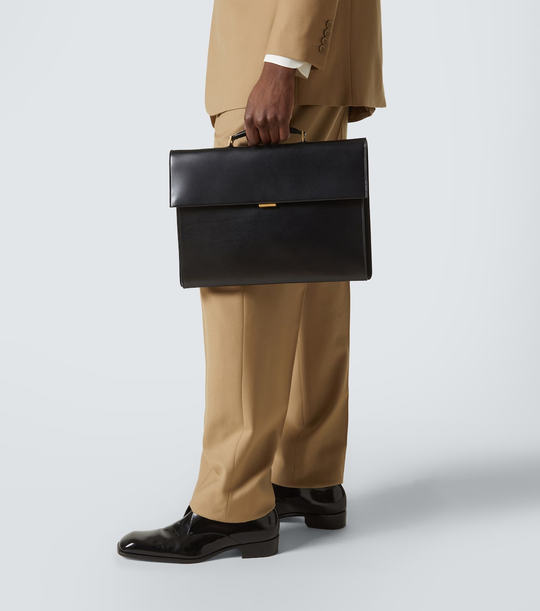 Leather briefcase | Saint Laurent