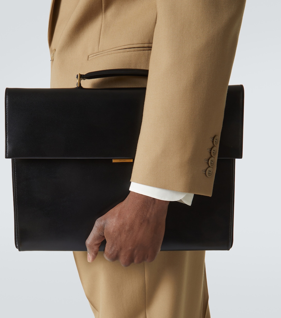 Leather briefcase | Saint Laurent