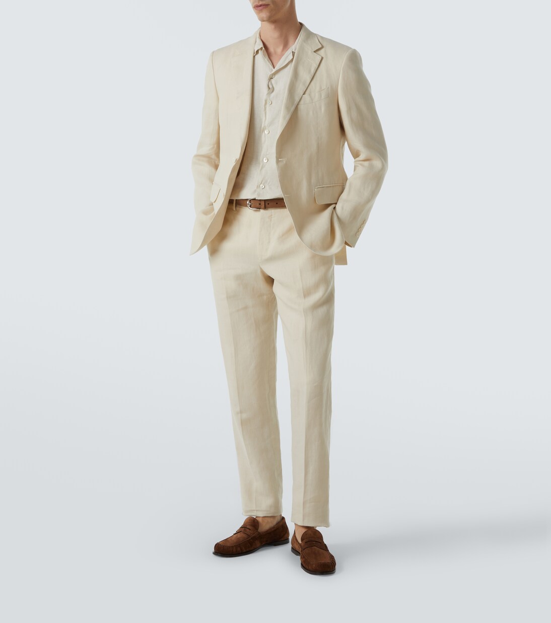 Camicia bowling in lino | Canali