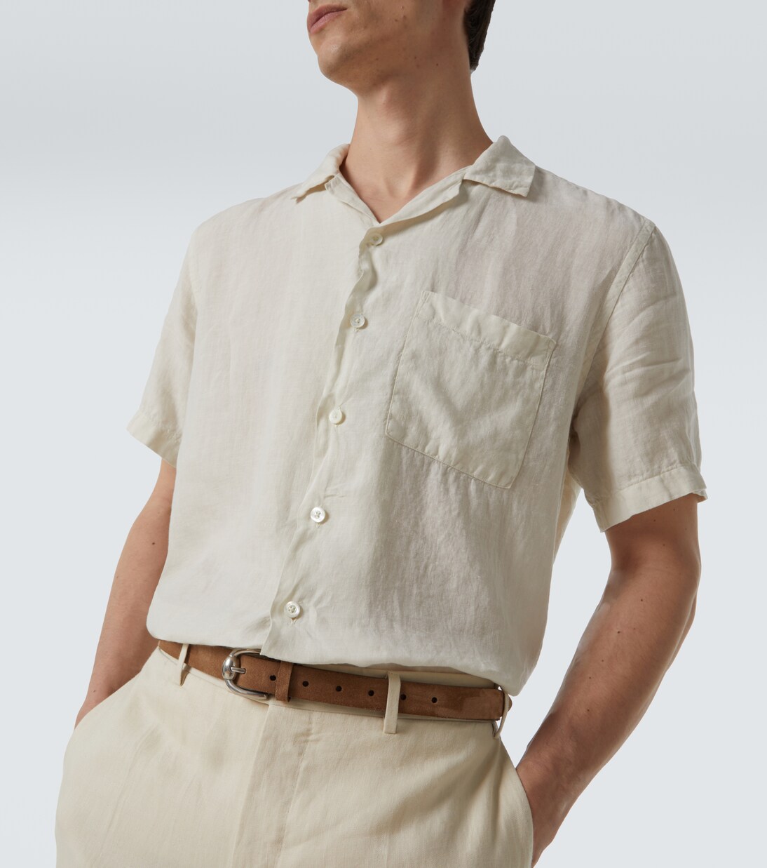 Camicia bowling in lino | Canali