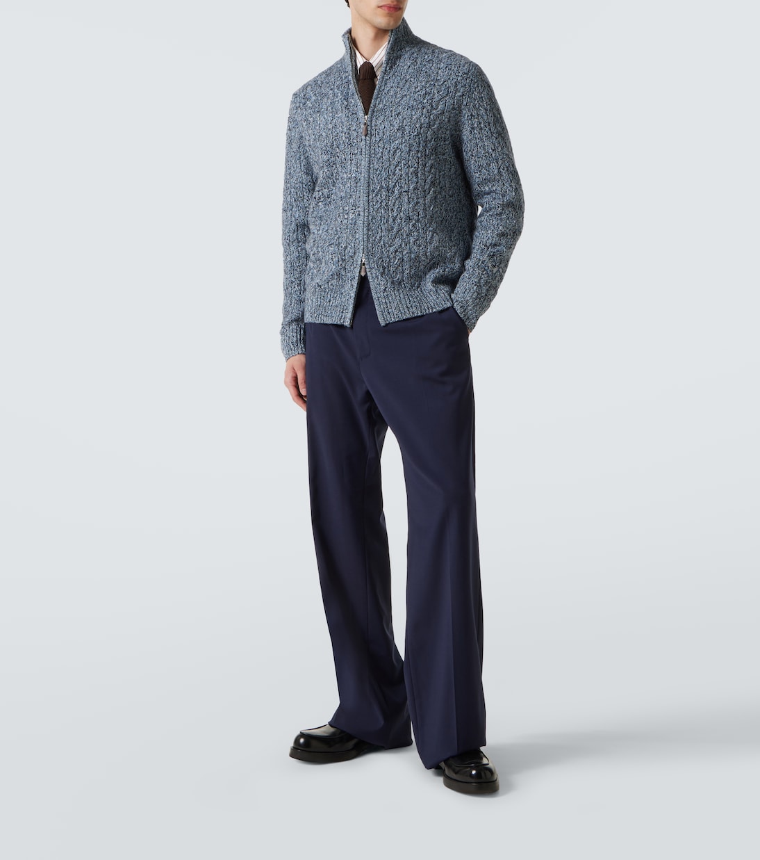 Pullover Regent in cashmere con zip | Arch4