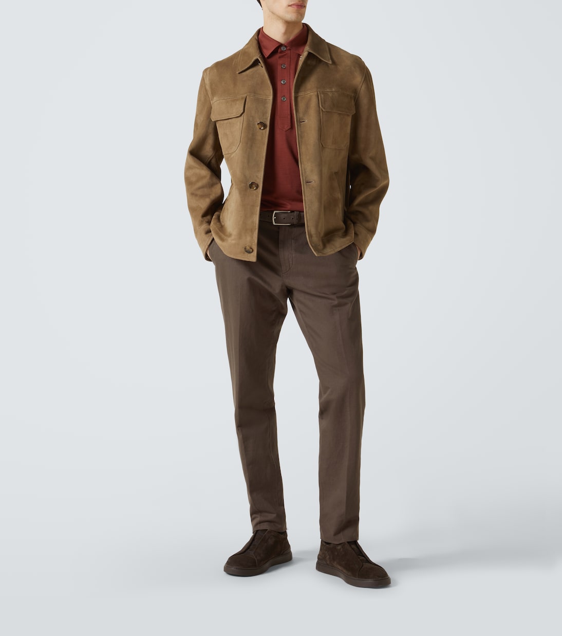 Pantaloni chino in cotone e lino | Zegna