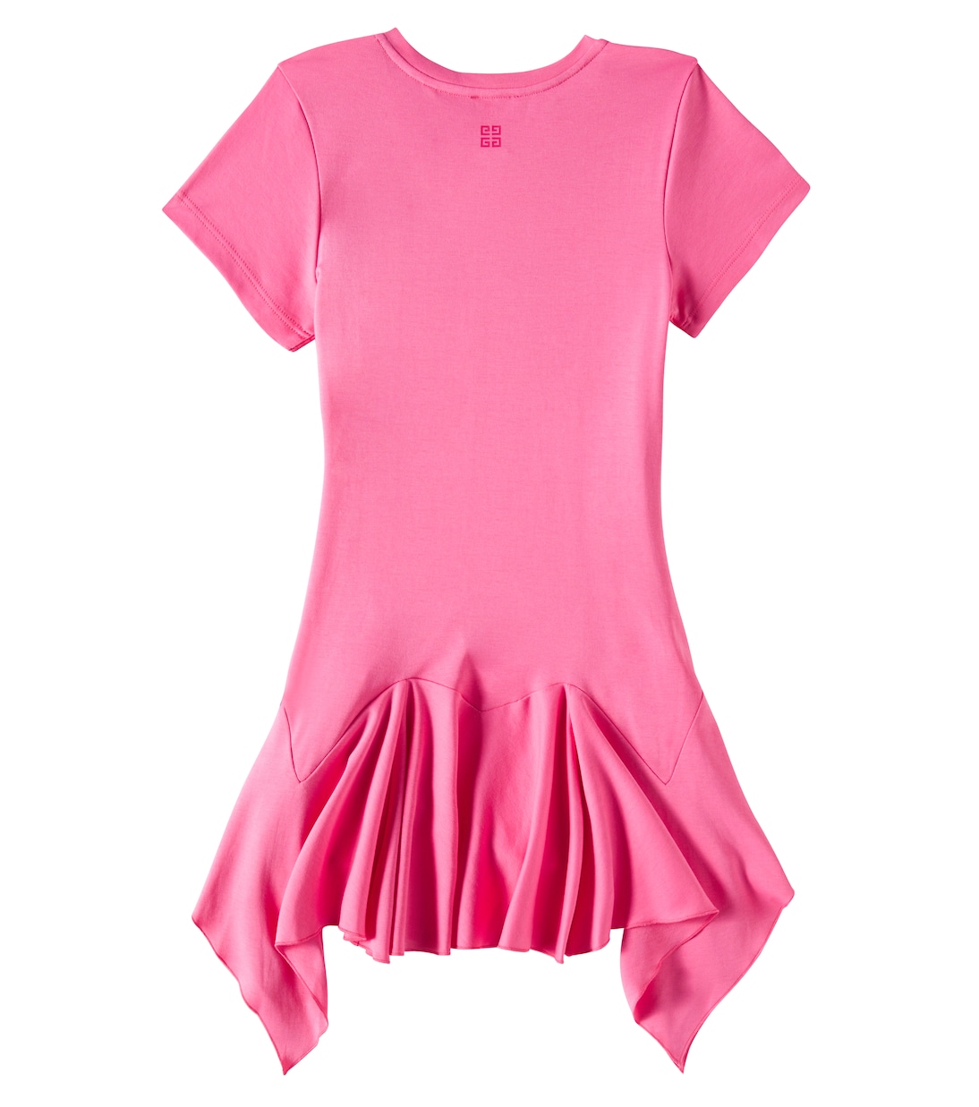 Abito asimmetrico in cotone con logo | Givenchy Kids