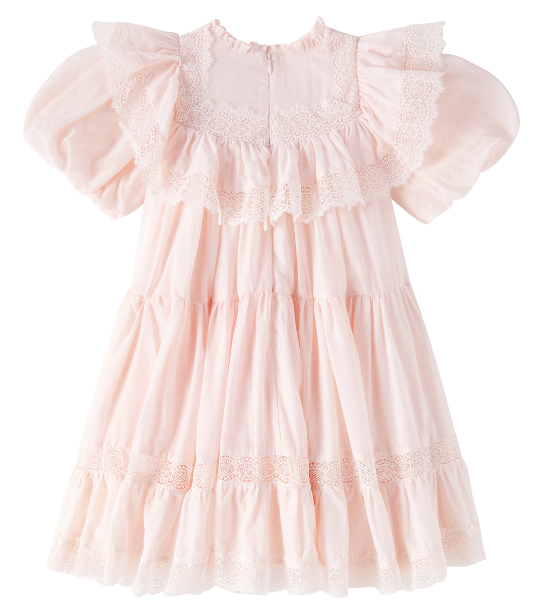 Vestido de algodón con ribete de encaje | Petite Amalie  