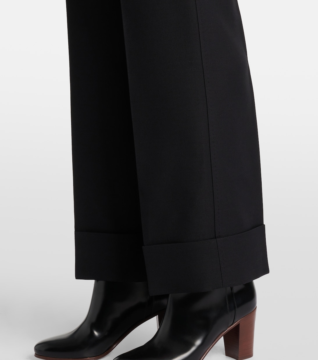 Pantalon ample en laine et soie | Valentino