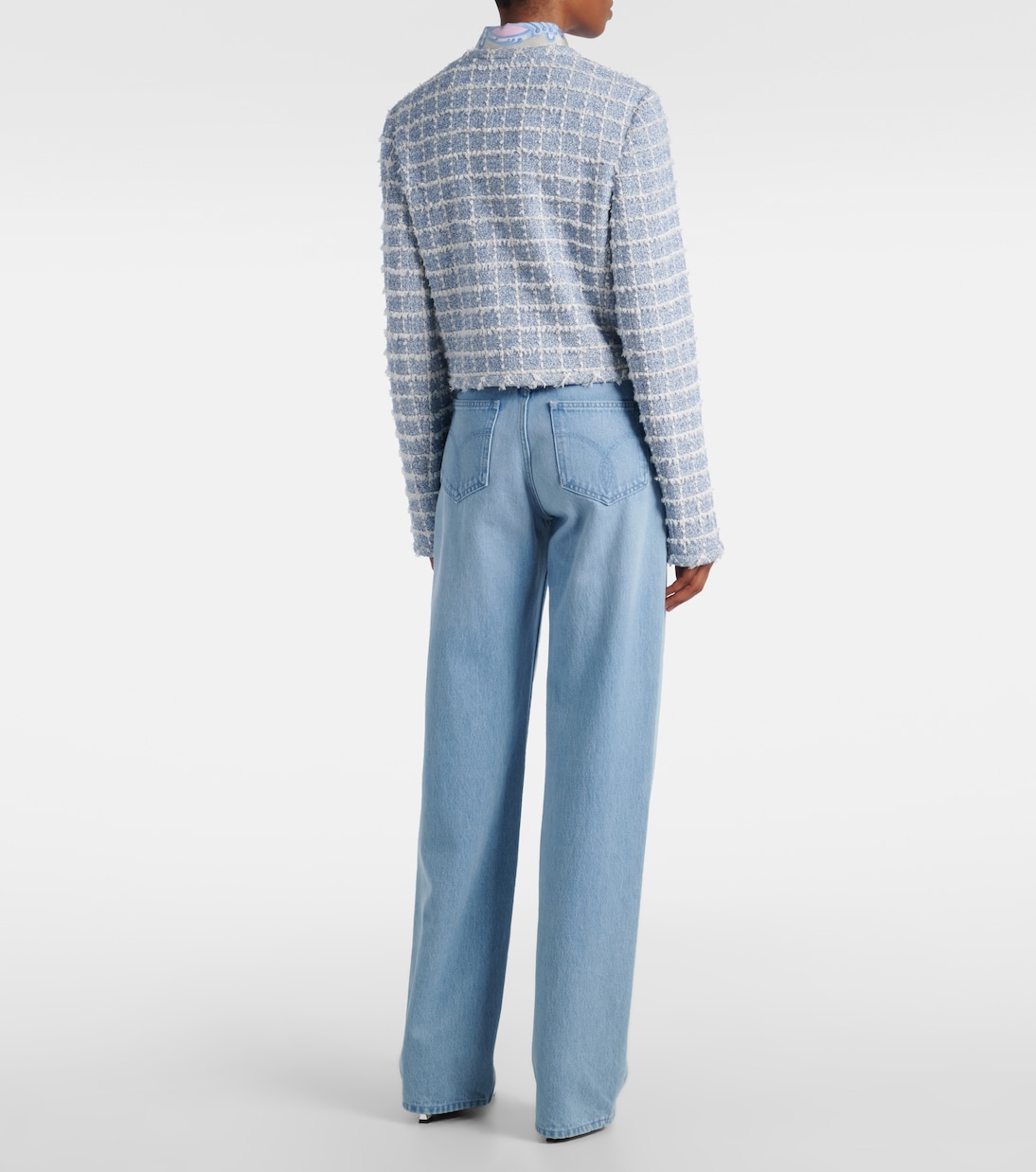 Veste raccourcie Medusa en tweed | Versace