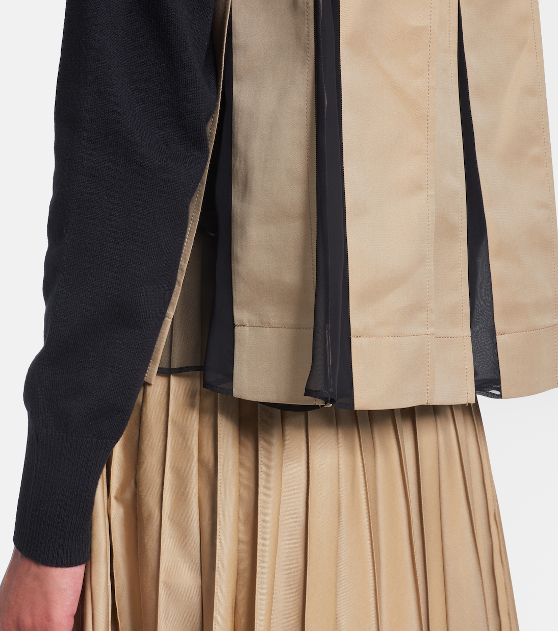 Cárdigan de gabardina en mezcla de algodón | Sacai
